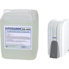 Nacario SD-400 5000 ml Köpük El Sabunu 500 cc Dispenser Seti Beyaz