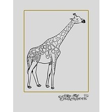 Nacario Sketchbook: African Wildlife Sketch, Large 8.5" x 11", 110 Pages, Perfect For Everyone, Crayons, Pe