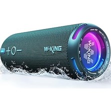 Nacario W-King D320 Bluetooth Hoparlör, 40W 360° Surround Boombox, 24 Saate Varan Çalma Süresi, IP67, Kablo