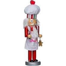 Nacario Kurt Adler 25,4 cm Ahşap Chef Fındıkkıran, Kırmızı