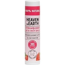 Nacario Heaven On EARTH%100 Doğal Strawberry Lip & Cheek Balm Nemlendirici Besleyici Renkli Çilekli Duda