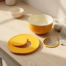 Nacario Bambum Nostalji Karıştırma Kabı Hardal 24 cm
