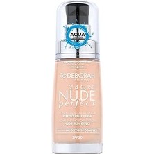 Nacario Deborah Milano 24 Ore Perfect Nude Nemli Bitiş Fondöten No: 0 Fair