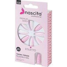 Nacario 24'lü Stiletto Renkli Takma Tırnak - 186