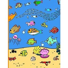 Nacario Of Fish Sketchbook 8.5 X11, 50 Sheet, 100 Pages. Paperback By C.e.s.