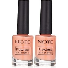 Nacario Note Nail Flawless Oje 24 Coral Line, Turuncu (2 Paketi)