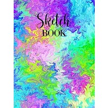 Nacario Sketch Book: Large Notebook For Doodling, Sketches Or Drawing: 100 Pages, 8.25" x 11". Marble Backg