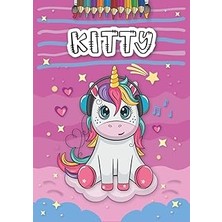Nacario Independently Published Kitty: Personalized Coloring Book For Kitty | Theme: Unicorn | Birthday Gif