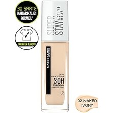 Nacario New York Superstay Wear Fondöten- 02 Naked Ivory (30 Ml)