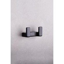 Nacario System Flat Ikili Askılık Uyumlu Siyah Renk 43X37X80 mm
