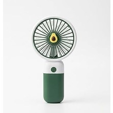 Nacario Mini-Fan Taşınabilir El Fanı, USB Şarjlı, 3 Kademeli Hız, Masaüstü Standlı, 16 Cm, 3 Kademeli Hız A