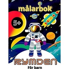 Nacario Independently Published Målarbok Rymden För Barn: 50 Illustrationer I A4-Format - Rymden Färgbok Fö
