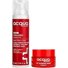Nacario Collagen Nemlendirici Soyulabilir Yüz Onarıcı/nemlendirici Dudak Bakım Maskesi Seti