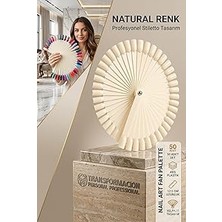 Nacario Transformacion Yelpaze Oje Kartelası, Abs Plastik, 50'li Stiletto Renk Paleti, Naturel 723266
