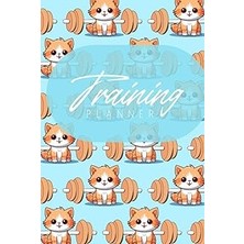 Nacario Exercise Log Book - Orange Gym Cat. Planner. Great Exercise Accessories. 100 Days Of Chall