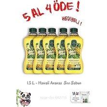 Nacario Hawaii Ananas Sıvı Sabun 1.5 L 5 Al 4 Öde Rosie Hediye