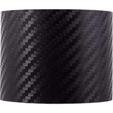 Nacario Siyah Karbon Kaplama Şerit Çıta Kaplama Folyosu (10 cm x 3 Metre)