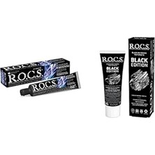 Nacario R.o.c.s. Sensation Whitening Beyazlatıcı Macunu (1 x 74 G) Rocs Black Edition Kömür Özleri̇ I