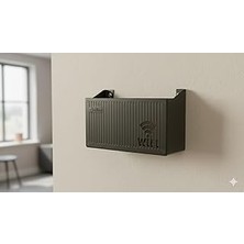 Nacario Siyah Wi-Fi Yönlendirici Saklama Kutusu, Wifi Kutusu Duvar Asılabilir Modem Saklama Kutusu, Tv Set