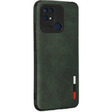 Mey Ithalat®   Redmi 10C Kılıf Loop Deri Silikon - Yeşil