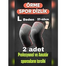 Nacario L Beden 2 Li Set 3D Örme Sporcu Dizlik – Azaltıcı, Diz Koruyucu Nefes Alabilir, Kompresyon Des