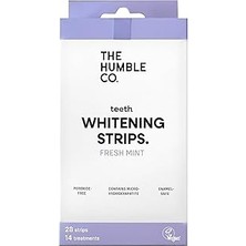 Nacario The Humble Co. Beyazlatma Bandı Nane Teeth Whitening Strips - Fresh Mint (28 Strips) Peroksit I