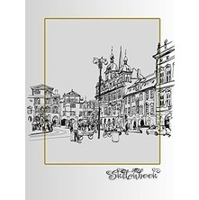 Nacario Sketchbook: City Scene, Large 8.5" x 11", 110 Pages, Perfect For Everyone, Crayons, Pencils, Drawin