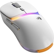 Nacario Glorious Model D3 Kablosuz Rgb Ultralight 30000 Dpi Mouse -Mat Beyaz