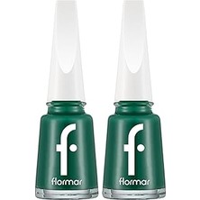 Nacario Klasik Parlak Bitişli Yüksek Pigmentli Oje Nail Enamel 538 Always Green (2 Paketi)