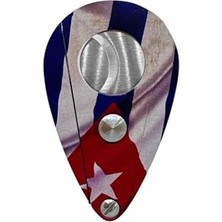 Nacario Cuban Flag Yaprak Model Metal Puro Krom (56RING)