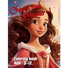 Nacario Independently Published Cherry Pink Princess Coloring Book Kids Age 8-12: 50 Beauty Princess