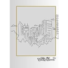 Nacario Sketchbook: City Scene, Large 8.5" x 11", 110 Pages, Perfect For Everyone, Crayons, Pencils, Drawin