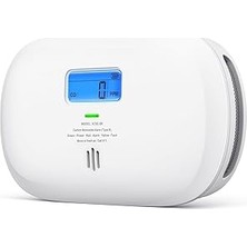 Nacario X-Sense Karbon Monoksit Dedektörü, Dijital Ekranlı Değiştirilebilir Akülü Co Alarmı, Seyahat Için T