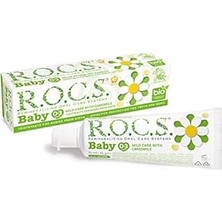 Nacario R.o.c.s. Baby Papatya Özlü Florürsüz Macunu Fırçası Seti