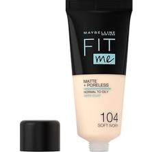 Nacario New York Me Matte+Poreless Fondöten - 104 Ivory (30 Ml)