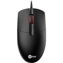 Nacario Lecoo MS103 USB Kablolu 1000DPI 3 Tuşlu Pc, Mac, Dizüstü Bilgisayar Optik Mouse Siyah