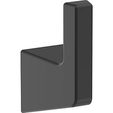 Nacario Amerock BH36000MB | Mat Siyah Tekli Bornoz Kancası | 3-9/16 Inç (90 Mm) Uzunluk Havluluk | Blackroc