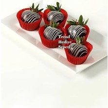 Nacario Takribi 200 Adet Küçük Boy Kırmızı Truff Çikolata Kağıdı, Muffin Kek Kalıbı, Lokum Kağıdı 35X20 mm