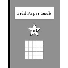 Nacario Grid Paper Book 4x4 Inc.: 120 Pages Of 4x4 Inch Graph Paper For School Kids 8 Years And Up, Student