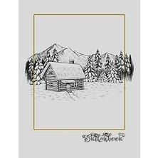 Nacario Sketchbook: Cottage Scene, Large 8.5" x 11", 110 Pages, Perfect For Everyone, Crayons, Pencils, Dra