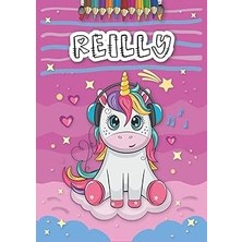 Nacario Reilly: Personalized Coloring Book For Reilly | Theme: Unicorn | Birthday Gift For Girl, Daughter .