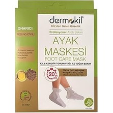 Nacario Dermokil Doğal Kil Içerikli Ayak Peeling Maskesi, Çorap Tipi, Topuk Çatlak Bakımı