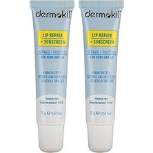 Nacario Dermoki̇l Repair & Sunscreen Lip Balm 15 ml 2li Paket