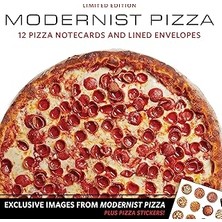 Nacario Modernist Pizza 12 Notecards & Envelopes Boxed Set