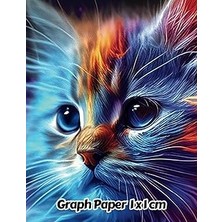 Nacario Abstract Cat Graph Paper 1x1 Cm: 1cm Squared Grid Paper | Gift For People Who Love Kittens, Pet Lov