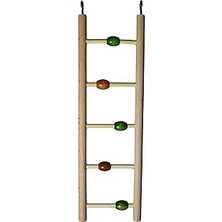 Nacario Boncuklu Ahşap Kuş Merdiveni 7X25 cm