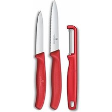 Nacario Victorinox 6.7111.33C1 Swiss 3lü Soyacak Set, Kırmızı