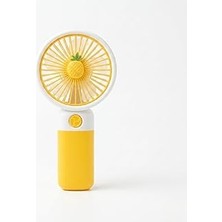 Nacario Mini-Fan Taşınabilir El Fanı, USB Şarjlı, 3 Kademeli Hız, Masaüstü Standlı, 16 Cm, 3 Kademeli Hız A