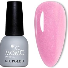 Nacario Momo Professional Kalıcı Oje S009 Simli Soğuk Pembe 14 ml