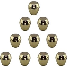 Nacario 10 Adet Merkür Düğme Gold Mobilya Mutfak Dolap Dolabı Çekmece Kulpu Kulbu Altın Tek Vidalı Kulp